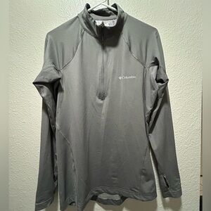 Columbia Charcoal Quarter-Zip Top